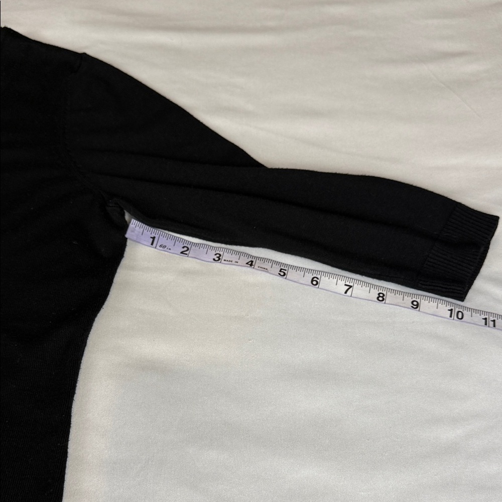 Reitmans Black 3/4 Sleeve V-Neck Cardigan - Picture 9 of 11
